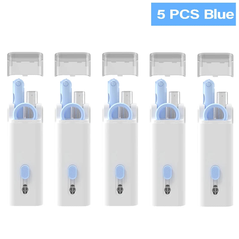 7In1 Computer Phone Cleaning Set for Laptop Keyboard Airpods Pro Ipad Phone Macbook Earbuds, Keyboard Cleaner Brush Kit