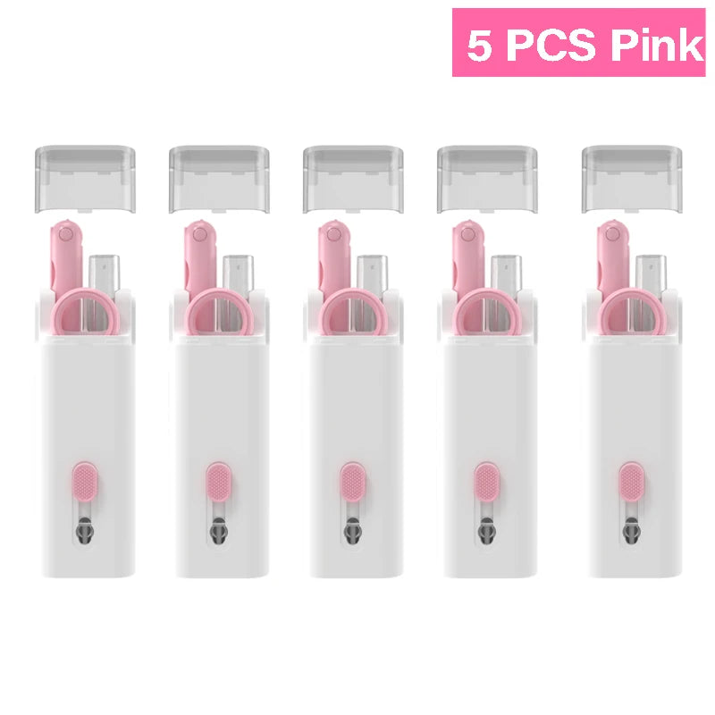 7In1 Computer Phone Cleaning Set for Laptop Keyboard Airpods Pro Ipad Phone Macbook Earbuds, Keyboard Cleaner Brush Kit
