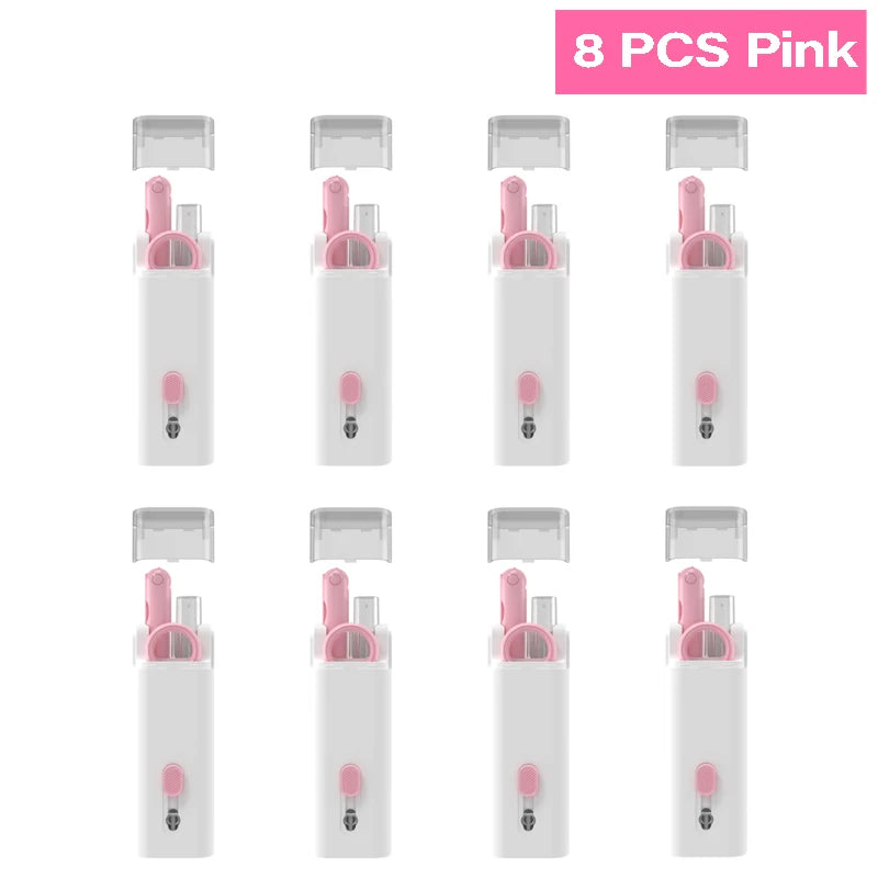 7In1 Computer Phone Cleaning Set for Laptop Keyboard Airpods Pro Ipad Phone Macbook Earbuds, Keyboard Cleaner Brush Kit