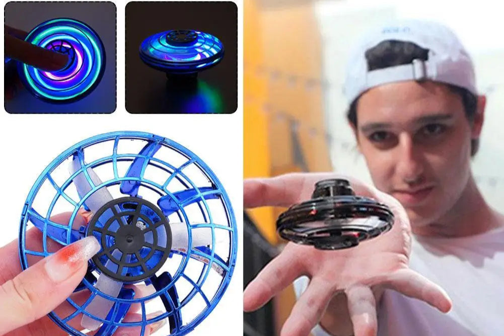Flying Ball Toys Magic Ball Flying Spinner Flight Gyro UFO Drone Aircraft Induction Gyroscope Decompression Toy for Kids Gifts