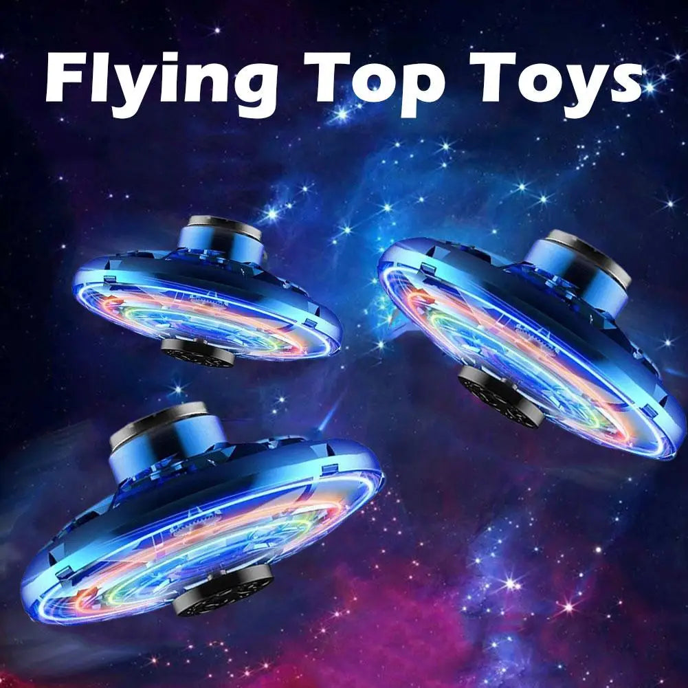 Flying Ball Toys Magic Ball Flying Spinner Flight Gyro UFO Drone Aircraft Induction Gyroscope Decompression Toy for Kids Gifts